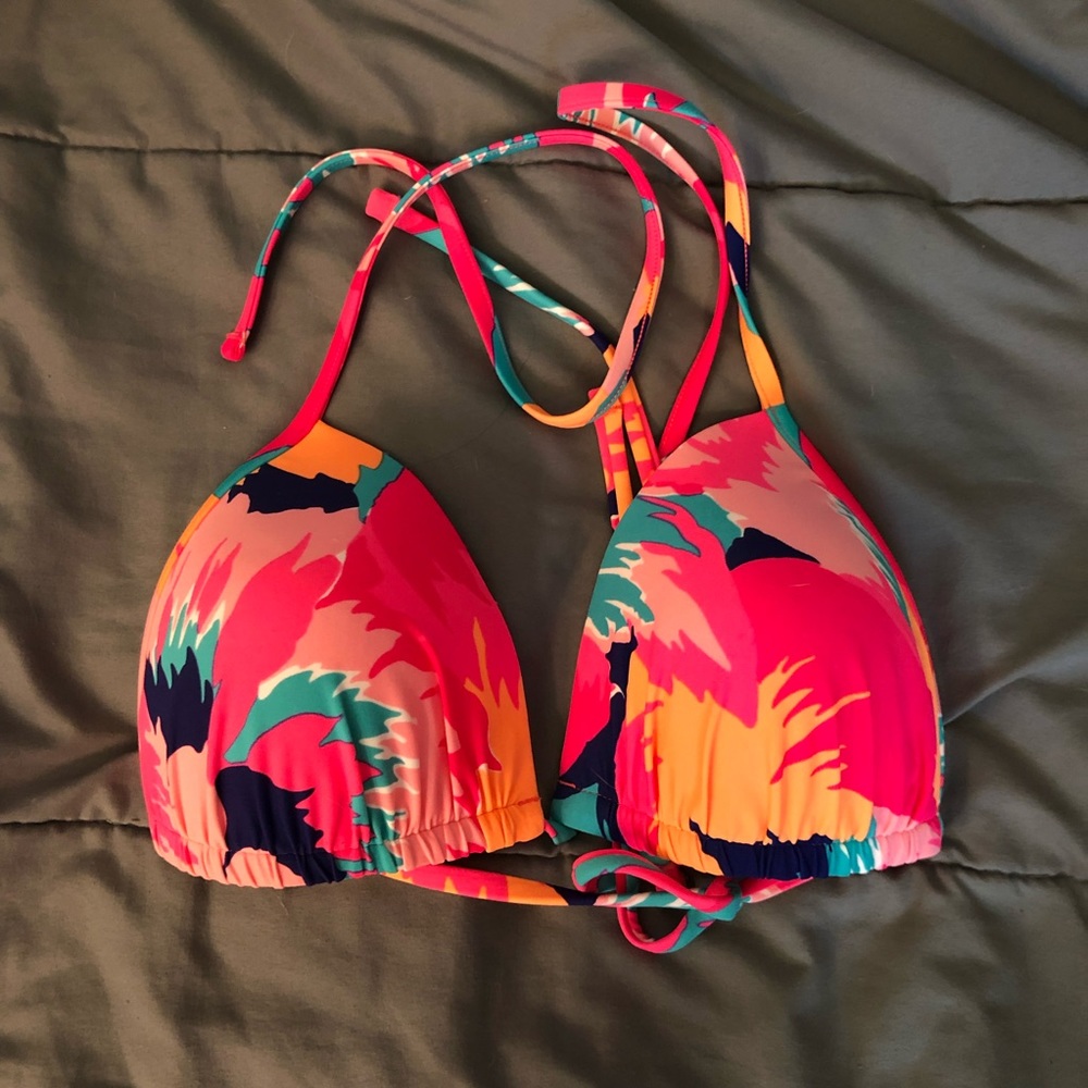 Aerie Perky Triangle Printed Bikini Top